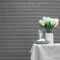 WALL PANELS 58 sq ft Silver Faux Brick Texture Waterproof Backdrop Decorations
